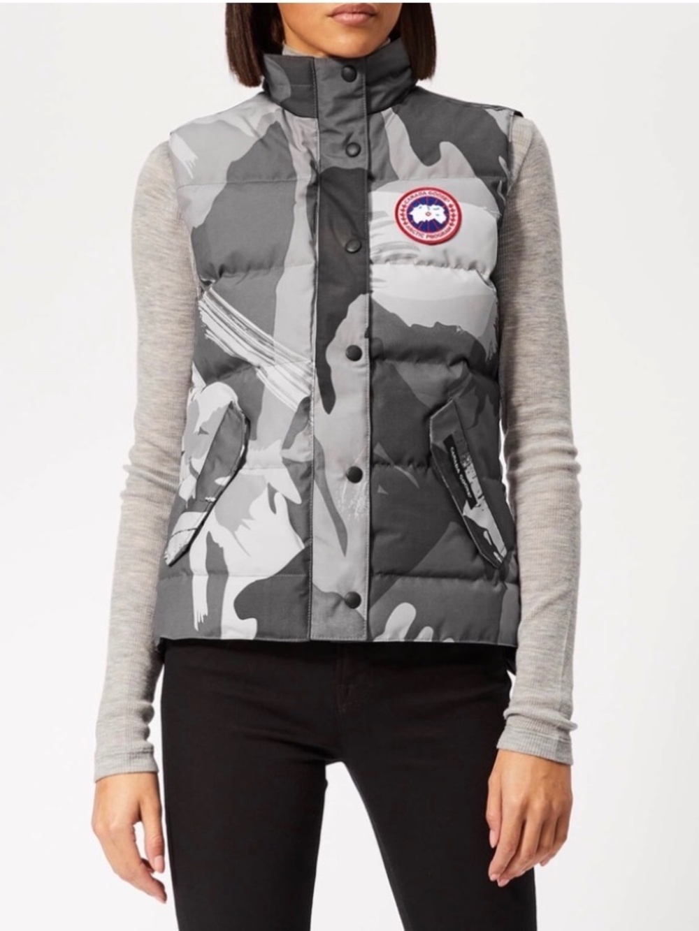 Canada Goose Freestyle Vest Down Puffer *Grey Brush Camo Insulated - Large